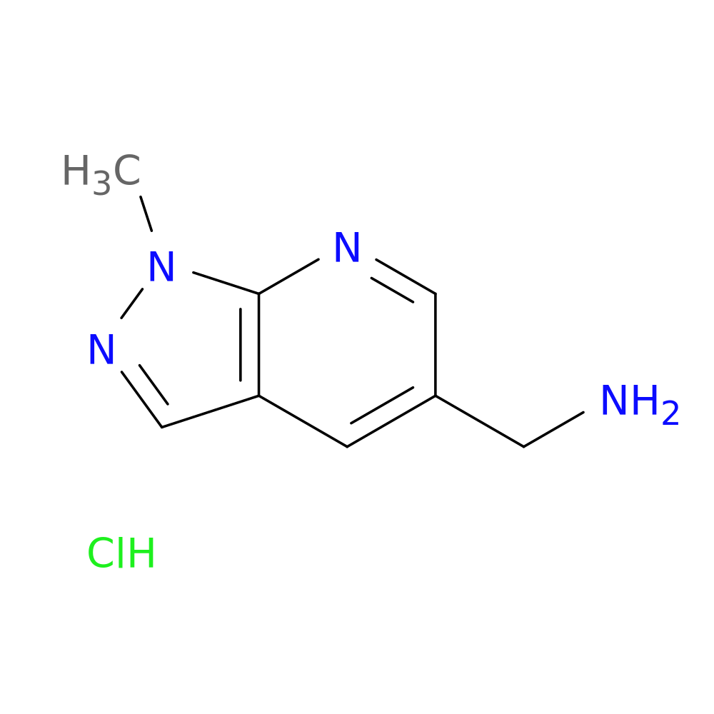 1-{1-methyl-1H-pyrazolo[3,4-b]pyridin-5-yl}methanamine hydrochloride