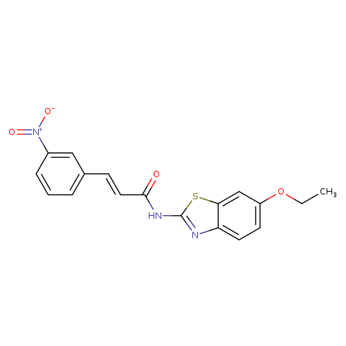 (2E)-N-(6-ethoxy-1,3-benzothiazol-2-yl)-3-(3-nitrophenyl)prop-2-enamide
