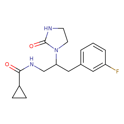 N-[3-(3-fluorophenyl)-2-(2-oxoimidazolidin-1-yl)propyl]cyclopropanecarboxamide