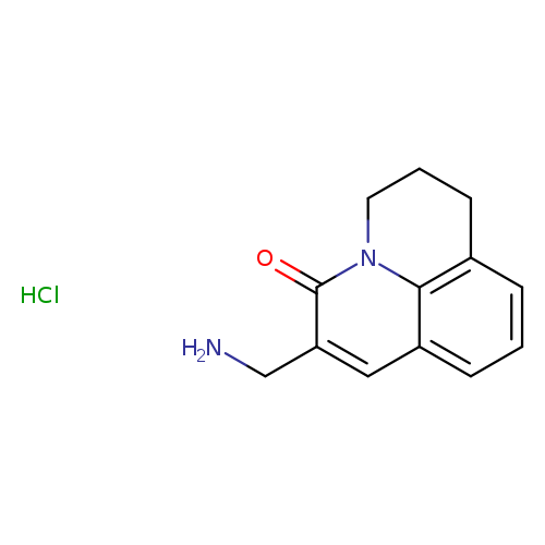 "6-(aminomethyl)-2,3-dihydro-1H,5H-pyrido[3,2,1-ij]quinolin-5-one hydrochloride"