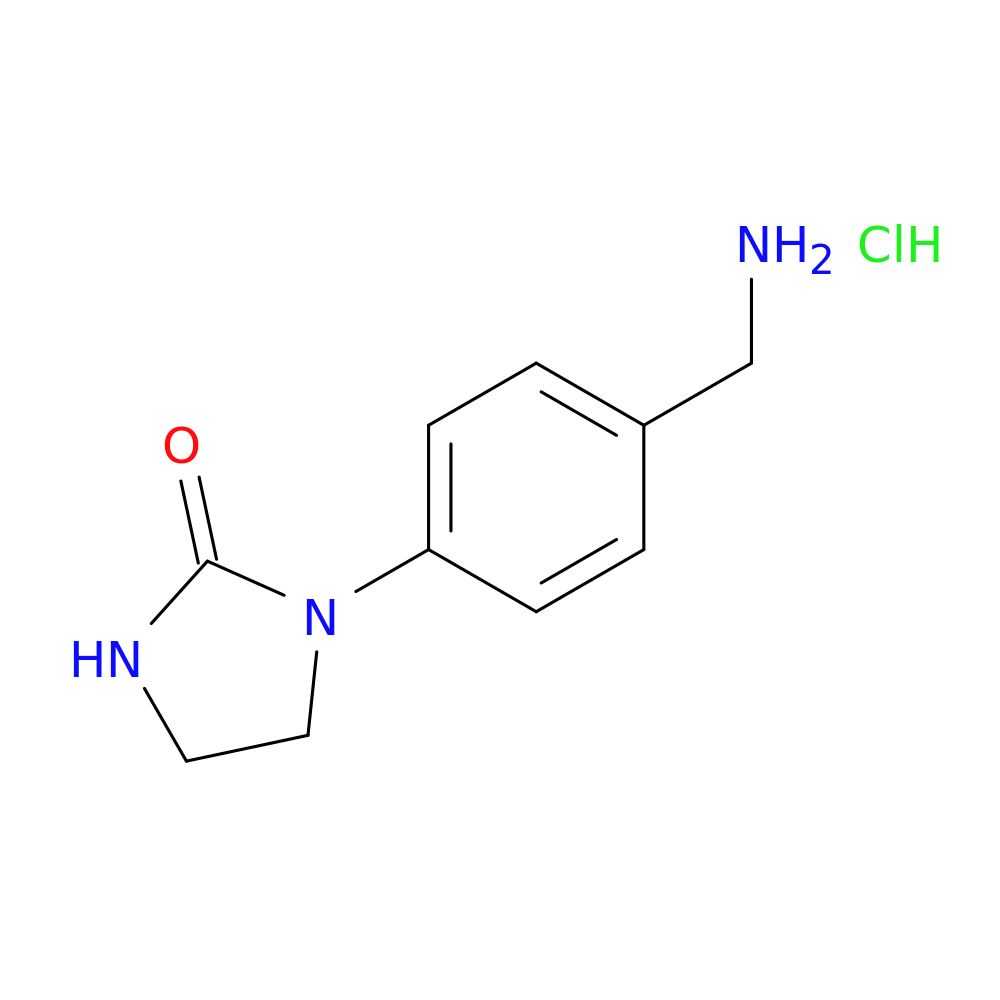 1-[4-(aminomethyl)phenyl]imidazolidin-2-one hydrochloride