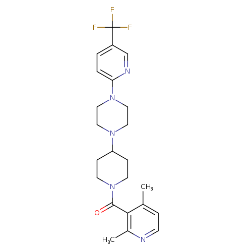 1-[1-(2,4-dimethylpyridine-3-carbonyl)piperidin-4-yl]-4-[5-(trifluoromethyl)pyridin-2-yl]piperazine