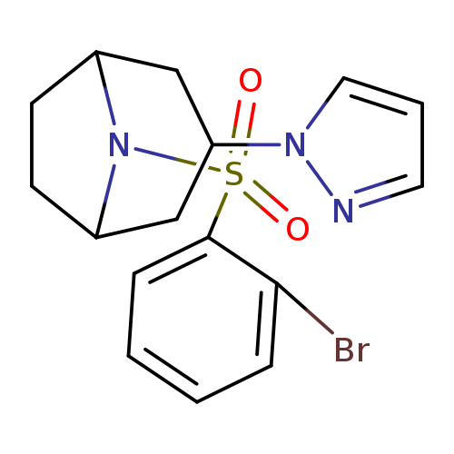 8-(2-bromobenzenesulfonyl)-3-(1H-pyrazol-1-yl)-8-azabicyclo[3.2.1]octane