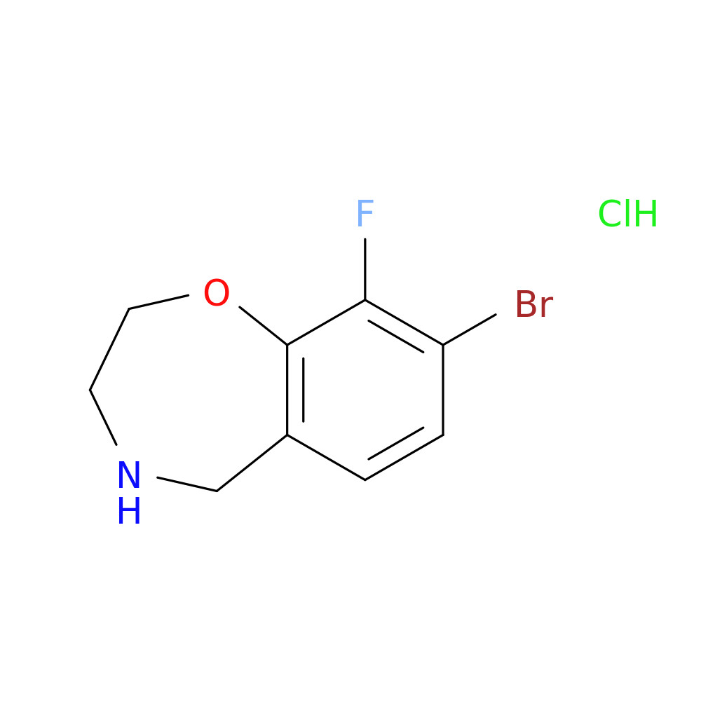 8-bromo-9-fluoro-2,3,4,5-tetrahydro-1,4-benzoxazepine hydrochloride