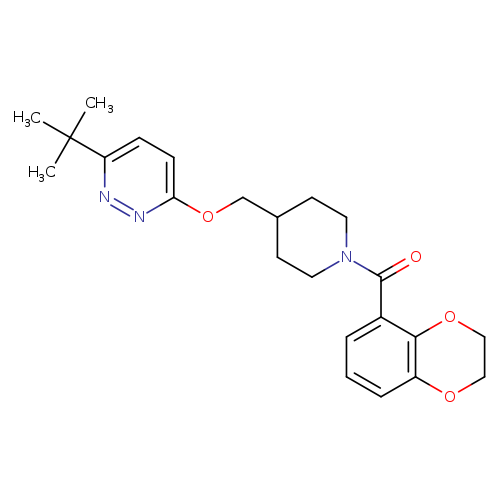 3-tert-butyl-6-{[1-(2,3-dihydro-1,4-benzodioxine-5-carbonyl)piperidin-4-yl]methoxy}pyridazine