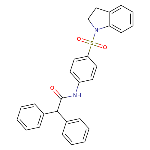 N-[4-(2,3-dihydro-1H-indole-1-sulfonyl)phenyl]-2,2-diphenylacetamide