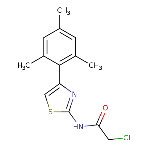 2-chloro-N-[4-(2,4,6-trimethylphenyl)-1,3-thiazol-2-yl]acetamide
