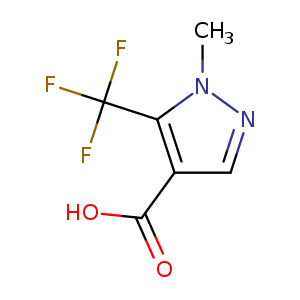 1H-Pyrazole-4-carboxylic acid, 1-methyl-5-(trifluoromethyl)-