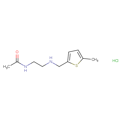 N-(2-{[(5-methylthiophen-2-yl)methyl]amino}ethyl)acetamide hydrochloride