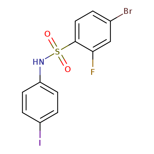 4-bromo-2-fluoro-N-(4-iodophenyl)-benzenesulfonamide