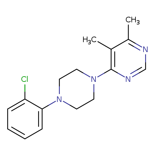 4-[4-(2-chlorophenyl)piperazin-1-yl]-5,6-dimethylpyrimidine