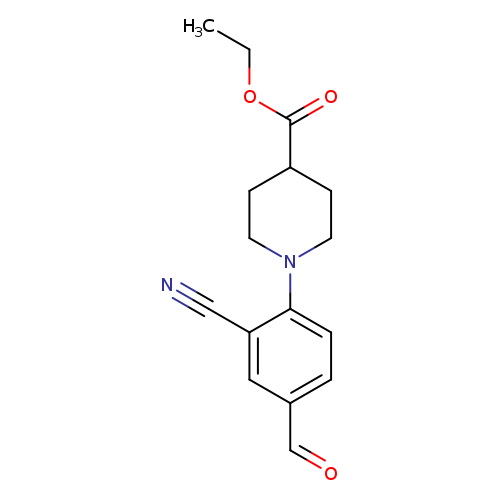 Ethyl 1-(2-cyano-4-formylphenyl)piperidine-4-carboxylate