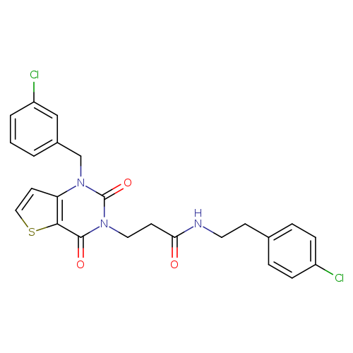 N-[2-(4-chlorophenyl)ethyl]-3-{1-[(3-chlorophenyl)methyl]-2,4-dioxo-1H,2H,3H,4H-thieno[3,2-d]pyrimidin-3-yl}propanamide
