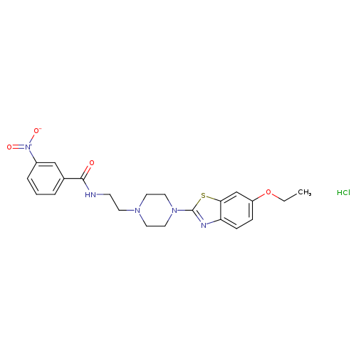 N-{2-[4-(6-ethoxy-1,3-benzothiazol-2-yl)piperazin-1-yl]ethyl}-3-nitrobenzamide hydrochloride