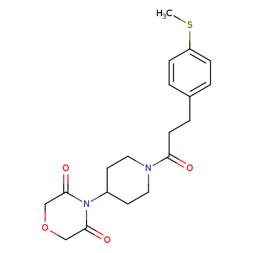 4-(1-{3-[4-(methylsulfanyl)phenyl]propanoyl}piperidin-4-yl)morpholine-3,5-dione