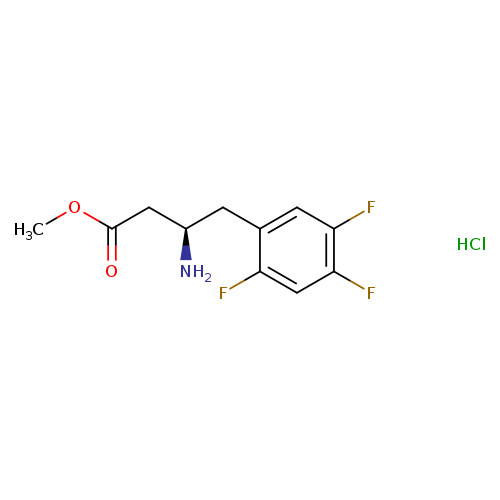 Methyl (3R)-3-amino-4-(2,4,5-trifluorophenyl)butanoate hydrochloride (1:1)