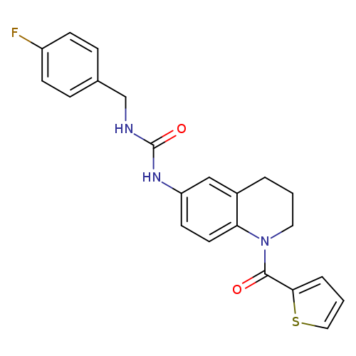 1-[(4-fluorophenyl)methyl]-3-[1-(thiophene-2-carbonyl)-1,2,3,4-tetrahydroquinolin-6-yl]urea