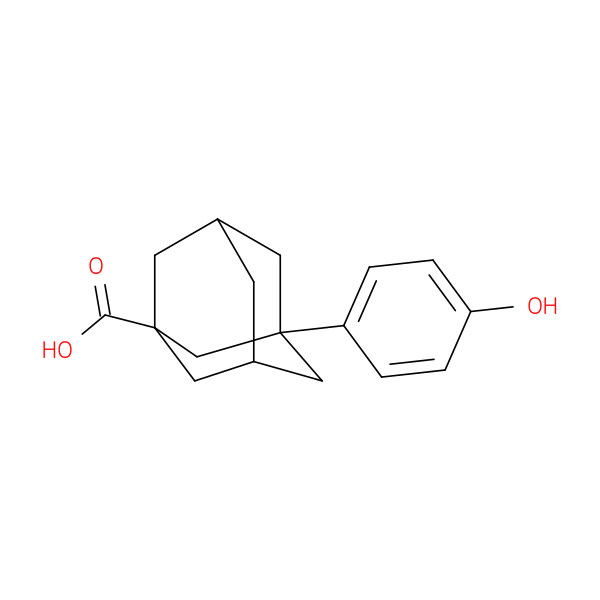 3-(4-Hydroxyphenyl)adamantane-1-carboxylic acid