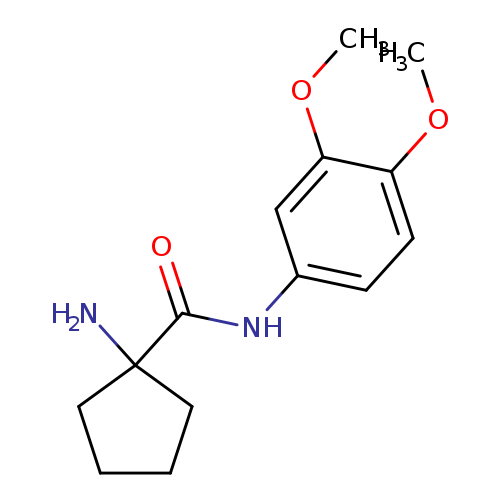 1-amino-N-(3,4-dimethoxyphenyl)cyclopentane-1-carboxamide