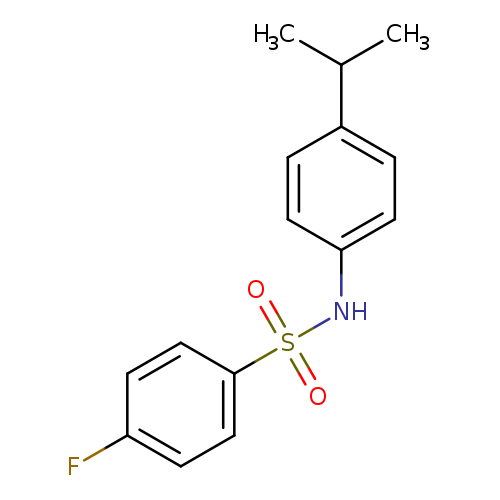 4-fluoro-N-(4-isopropylphenyl)benzenesulfonamide