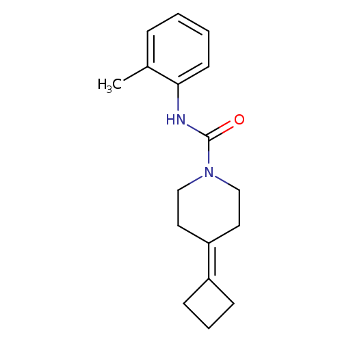 4-cyclobutylidene-N-(2-methylphenyl)piperidine-1-carboxamide