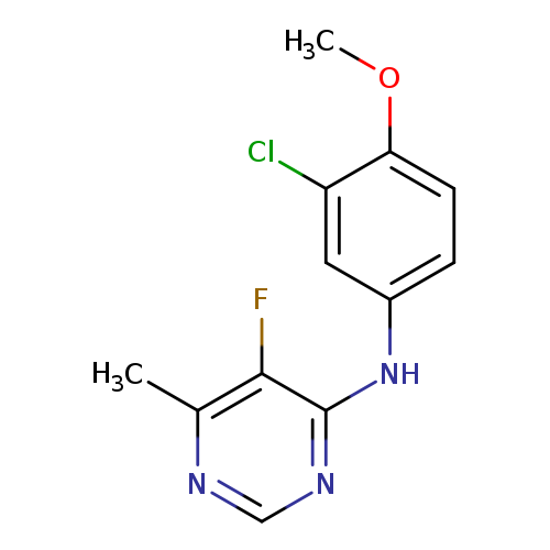 N-(3-chloro-4-methoxyphenyl)-5-fluoro-6-methylpyrimidin-4-amine