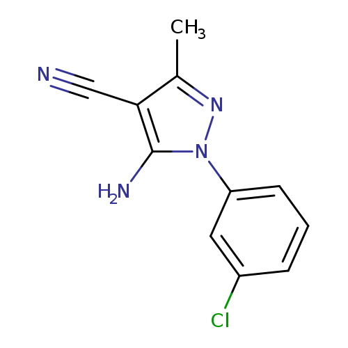 5-Amino-4-cyano-1-(3-chlorophenyl)-3-methylpyrazole
