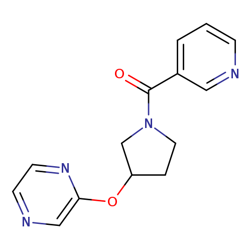 2-{[1-(pyridine-3-carbonyl)pyrrolidin-3-yl]oxy}pyrazine