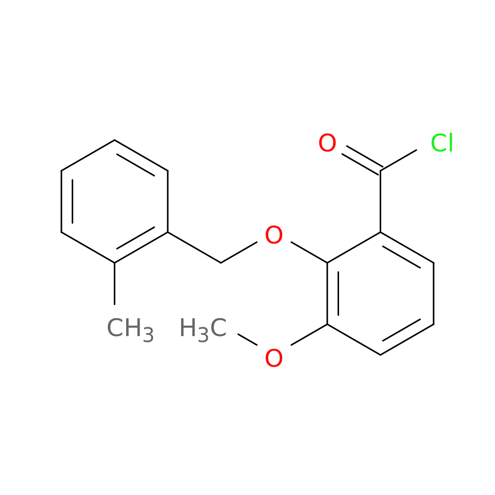 3-Methoxy-2-[(2-methylbenzyl)oxy]benzoyl chloride