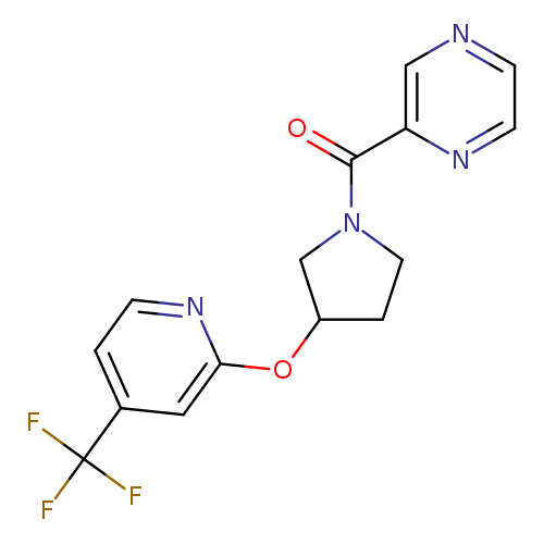 2-(3-{[4-(trifluoromethyl)pyridin-2-yl]oxy}pyrrolidine-1-carbonyl)pyrazine
