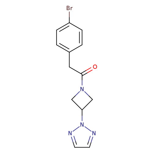 2-(4-bromophenyl)-1-[3-(2H-1,2,3-triazol-2-yl)azetidin-1-yl]ethan-1-one