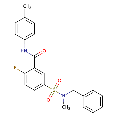 5-[benzyl(methyl)sulfamoyl]-2-fluoro-N-(4-methylphenyl)benzamide