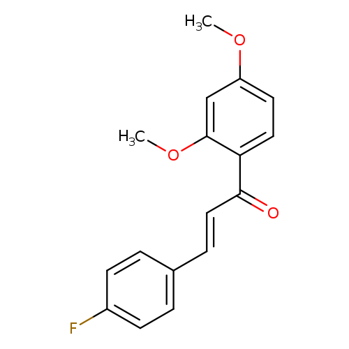 (2E)-1-(2,4-dimethoxyphenyl)-3-(4-fluorophenyl)prop-2-en-1-one