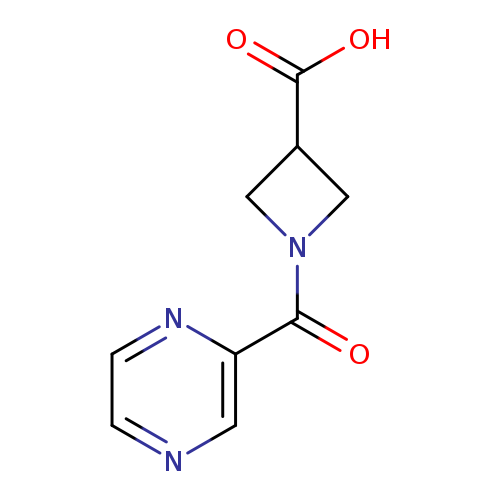 1-(pyrazin-2-ylcarbonyl)azetidine-3-carboxylic acid