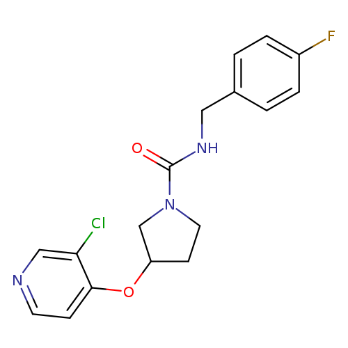 3-[(3-chloropyridin-4-yl)oxy]-N-[(4-fluorophenyl)methyl]pyrrolidine-1-carboxamide