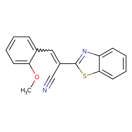 (2E)-2-(1,3-benzothiazol-2-yl)-3-(2-methoxyphenyl)prop-2-enenitrile