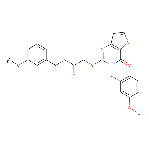 N-[(3-methoxyphenyl)methyl]-2-({3-[(3-methoxyphenyl)methyl]-4-oxo-3H,4H-thieno[3,2-d]pyrimidin-2-yl}sulfanyl)acetamide