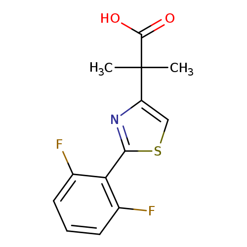 2-[2-(2,6-Difluorophenyl)-1,3-thiazol-4-yl]-2-methylpropanoic acid