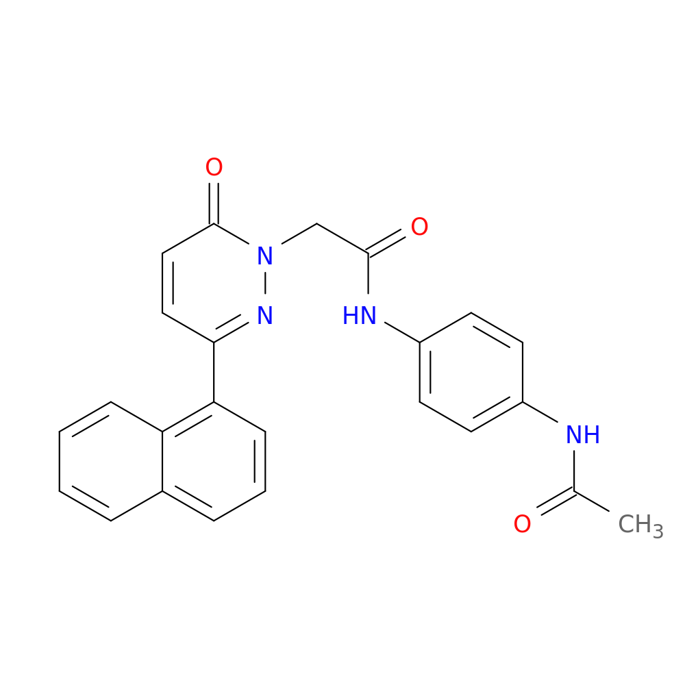 N-(4-acetamidophenyl)-2-[3-(naphthalen-1-yl)-6-oxo-1,6-dihydropyridazin-1-yl]acetamide