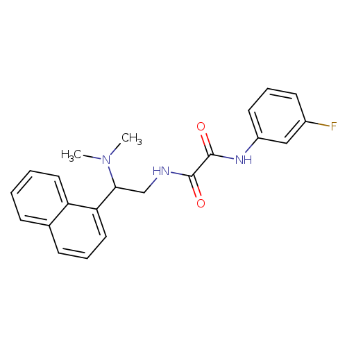 N-[2-(dimethylamino)-2-(naphthalen-1-yl)ethyl]-N'-(3-fluorophenyl)ethanediamide