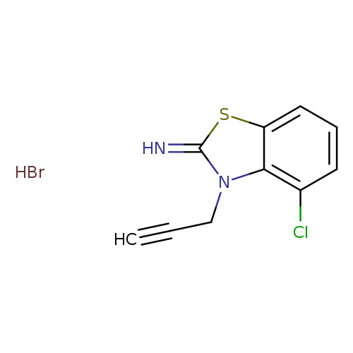4-chloro-3-(prop-2-yn-1-yl)-2,3-dihydro-1,3-benzothiazol-2-imine hydrobromide