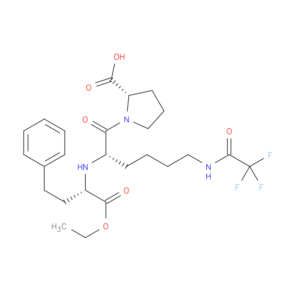 (S)-1-((S)-2-(((S)-1-Ethoxy-1-oxo-4-phenylbutan-2-yl)amino)-6-(2,2,2-trifluoroacetamido)hexanoyl)pyrrolidine-2-carboxylic acid