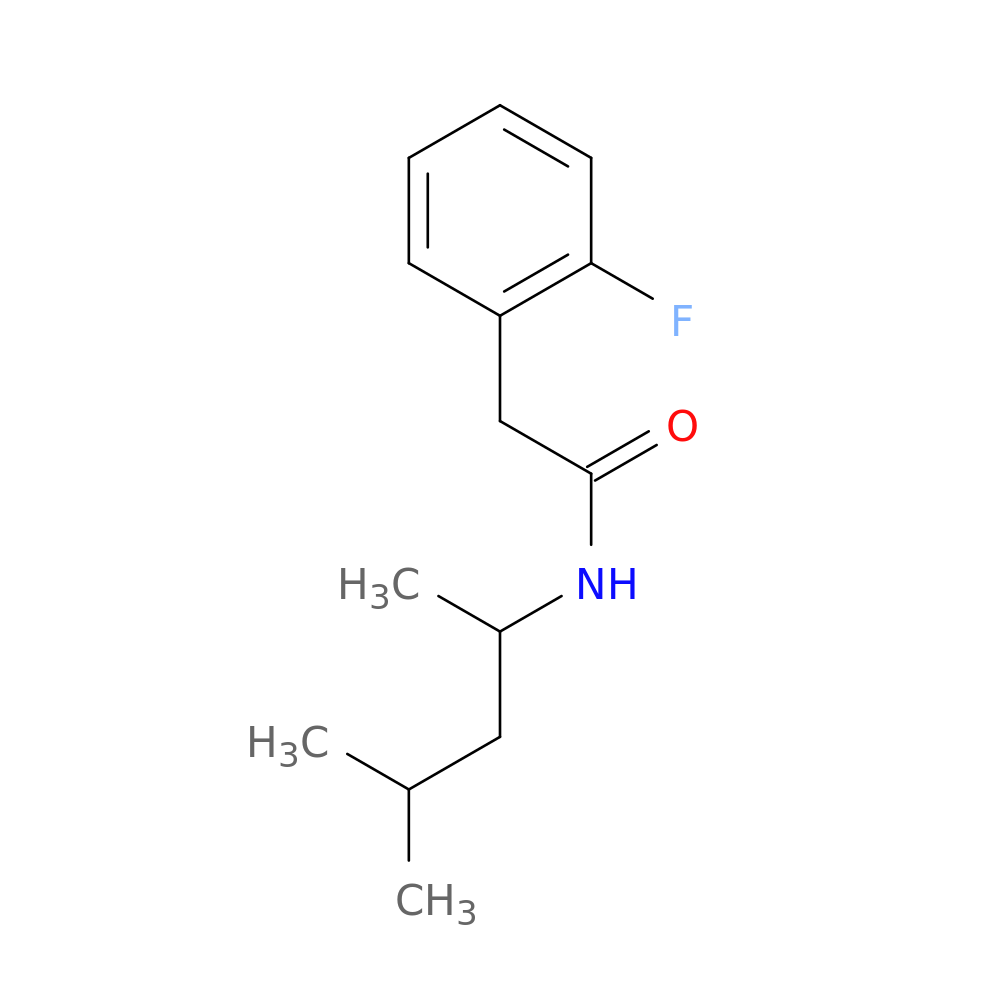 N-(1,3-dimethylbutyl)-2-(2-fluorophenyl)acetamide