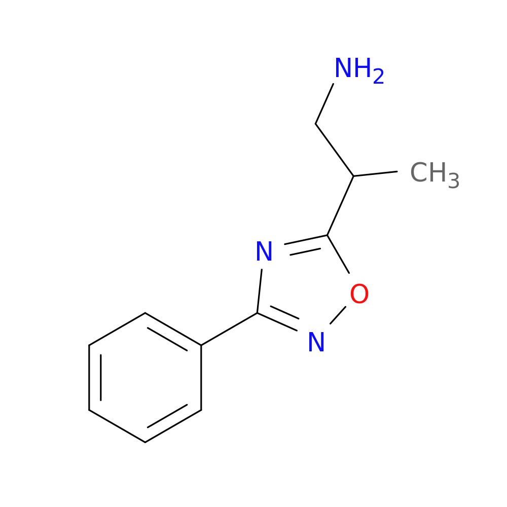 2-(3-Phenyl-1,2,4-oxadiazol-5-yl)propan-1-amine