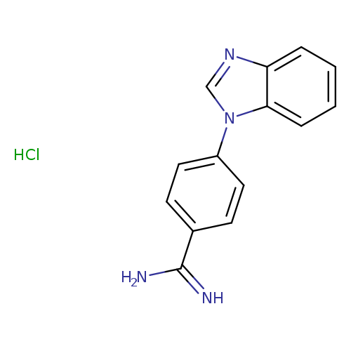 4-(1H-1,3-benzodiazol-1-yl)benzene-1-carboximidamide hydrochloride