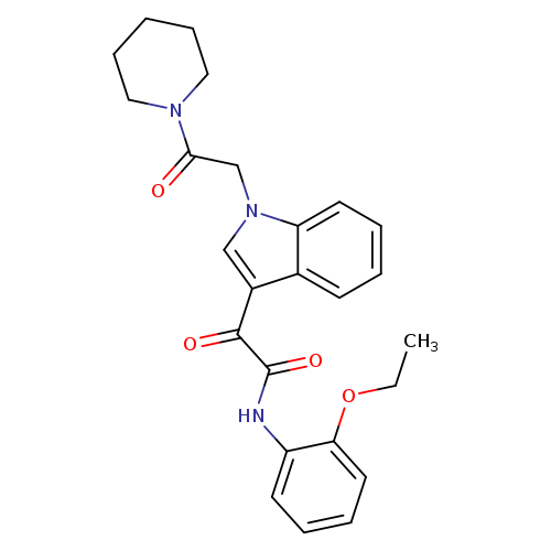 N-(2-ethoxyphenyl)-2-oxo-2-{1-[2-oxo-2-(piperidin-1-yl)ethyl]-1H-indol-3-yl}acetamide