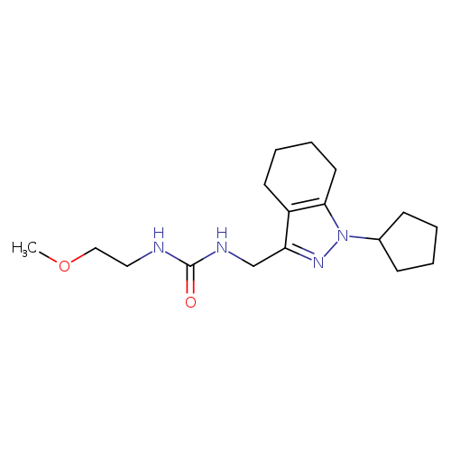 1-[(1-cyclopentyl-4,5,6,7-tetrahydro-1H-indazol-3-yl)methyl]-3-(2-methoxyethyl)urea