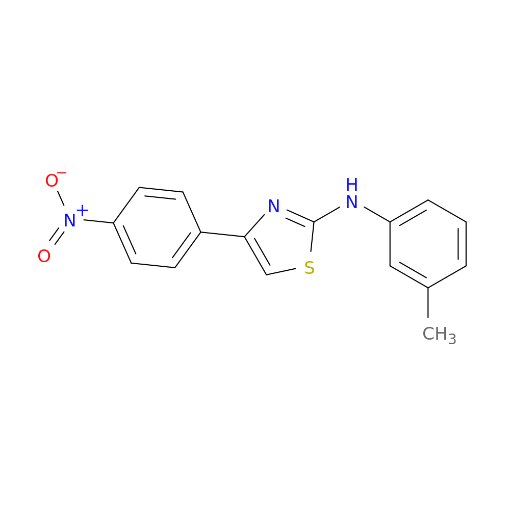 N-(3-methylphenyl)-4-(4-nitrophenyl)-1,3-thiazol-2-amine