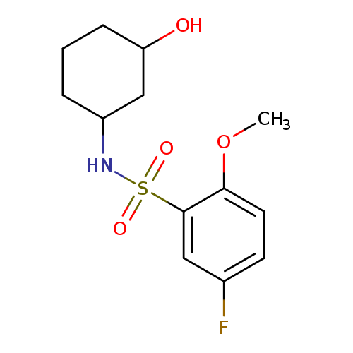 5-fluoro-N-(3-hydroxycyclohexyl)-2-methoxybenzene-1-sulfonamide
