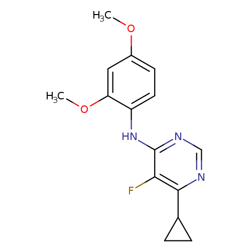 6-cyclopropyl-N-(2,4-dimethoxyphenyl)-5-fluoropyrimidin-4-amine
